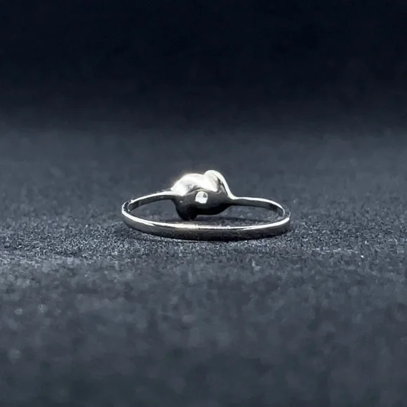 STERLING SILVER ENGAGEMENT RING - Picture 3 of 3